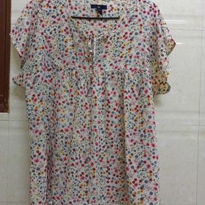 GAP MULTICOLOUR FLORAL PRINT TOP FOR WOMEN'S