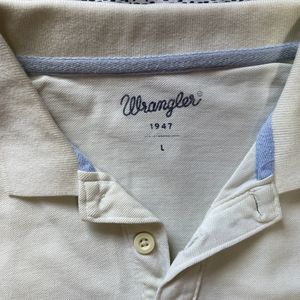 Wrangler Light Off Green Coloured Tshirt