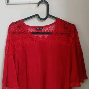 Red Casual Top