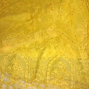 Yellow Anarkali Dress