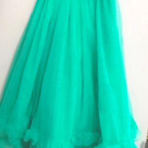 Beautiful Green Gown For Girls