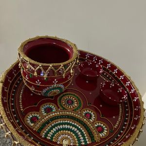 Handmade Pooja Thali For Festival