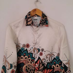 Cream Printed Shirt (Men's)