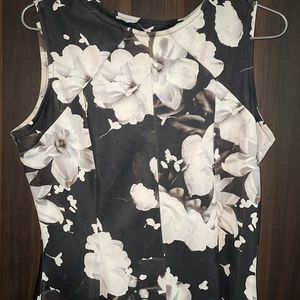 Dress Black And White Floral