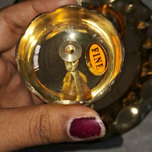 Pooja Arti Plate (Thali) With Two Diya