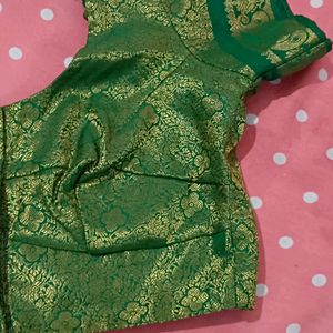 Green Brocade Blowse