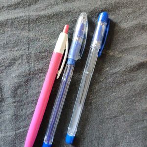 3 Pens - Cello Tiptop, Gripper & Flair Ezee Click