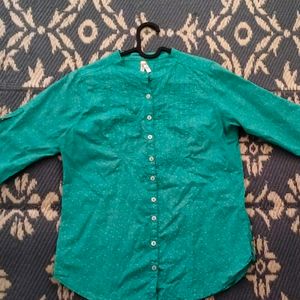 Cotton Green Shirt