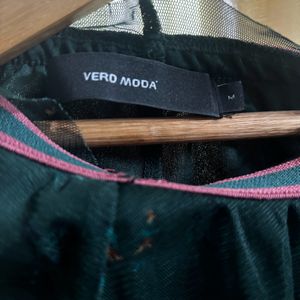 Vero Moda Green Net Skirt