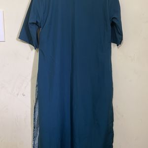 Brand:navlik, Size:XL, Sleeves:Elbow Length, Colour:peacock Blue, Used:0 Zero, Cloth Type:polyester, Pattern:Printed, Colour Guarantee