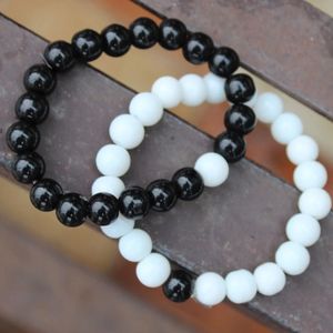 Beaded Bracelet Combo ( Black & White)