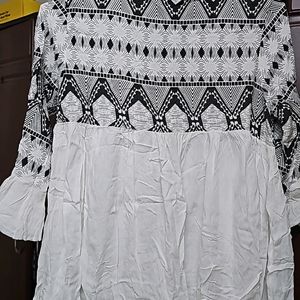 White Cotton Fancy Shrug