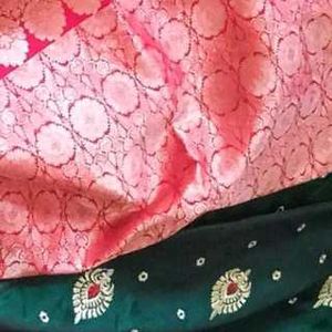 Satin Silk Zari WorkFestive Wear Saree