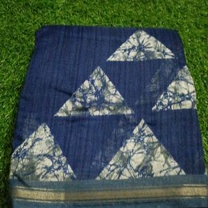 Soft Cotton Saree With Blouse