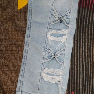 Women's Sky Blue Denim Jeans