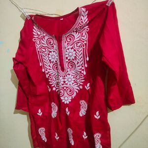 Red Short Kurti