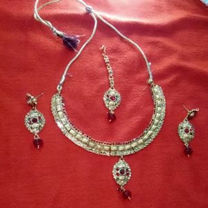 Golden Colour 4 Piece Necklace Set