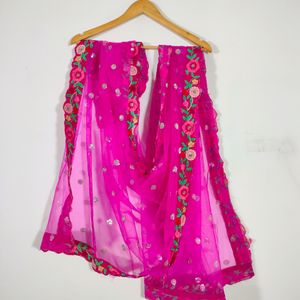 Pink Embroidery Lehenga Choli (Women's)