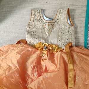 Party Orange Frock