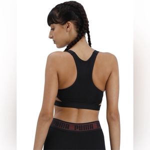 PUMAWomen Sports Lightly Padded Bra (Black)