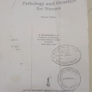 Pathology And Genetics For Nurses