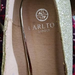 Shine N Sparkle  Party Golden Heels By Carlton Lon