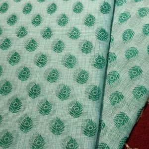 Green Kota Cotton Saree