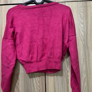 Cropped Pink Sweater