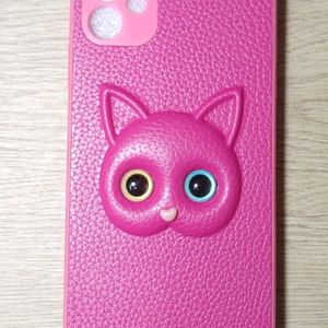 iPhone 11 Back Pink Cute Cat Premium Quality Cover