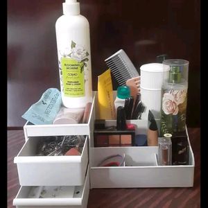 Heavy Quality Makeup Cosmetic Organizer Box (WHITE