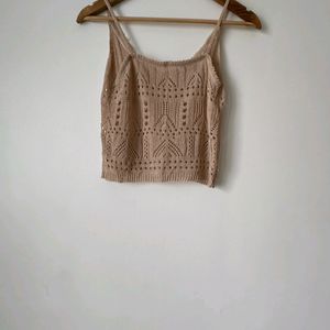 Imported Fine Knitted Crochet Top