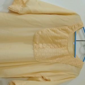 Yellow Georgette Kurta