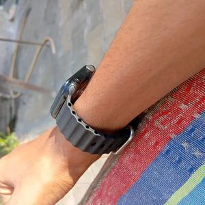 Black Stylesh  Digital Watch With Branded Strap