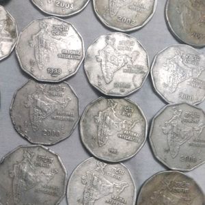 Rare Old 2rupee Coin 100 Pcs