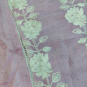 Dress Material In Chanderi Silk