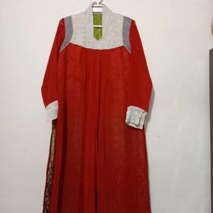 Womens Red Kurti