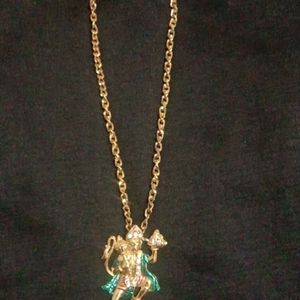 Hanumanji Locket And Chain Gold Covering