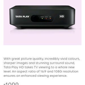 Tata Sky Set-up Box 🎁 At 700