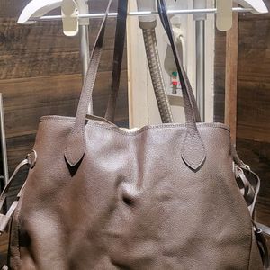 Premium Leather Brown Tote Bag