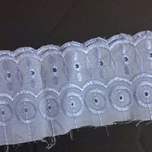 Blue Lace Border 28 Inches