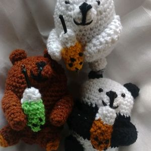 Handmade crochet bears combo for Tanvi Shah