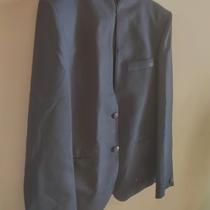 Combo Men Blue Coat Blazer Waistcoat