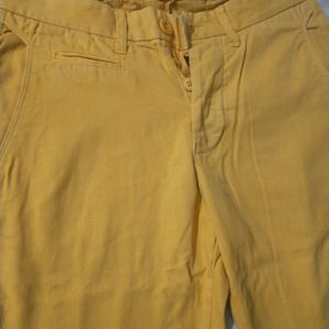 Trouser For Men (Yellow Color) , Length 41.7 " , Waist 30"