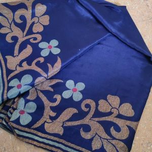 Navy Blue Saree