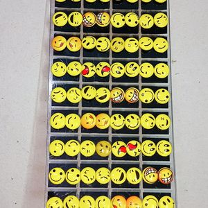 Brand New 36 Pairs Smiley Stud Type Earrings