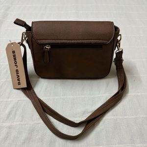 🆕David Jones Brown Handbag/Sling Bag