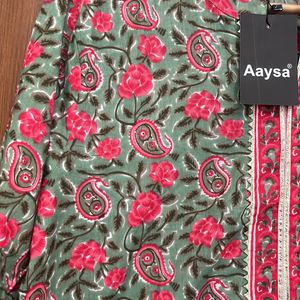 Floral Print Cotton Kurta For Women