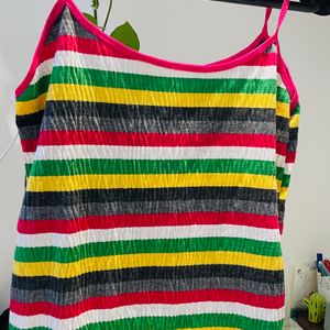 M/L | Multicoloured Spaghetti Camisole Top