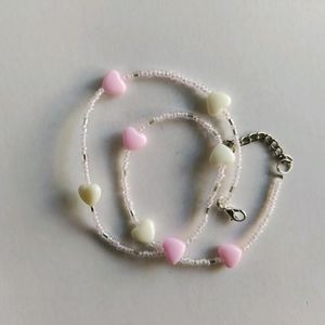 Y2K pink Heart Choker