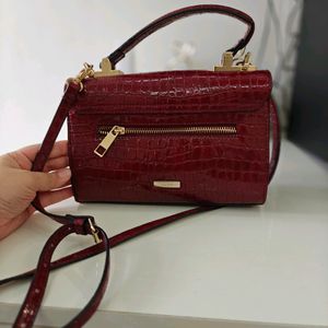 Aldo burgandy/Maroon Sling Bag